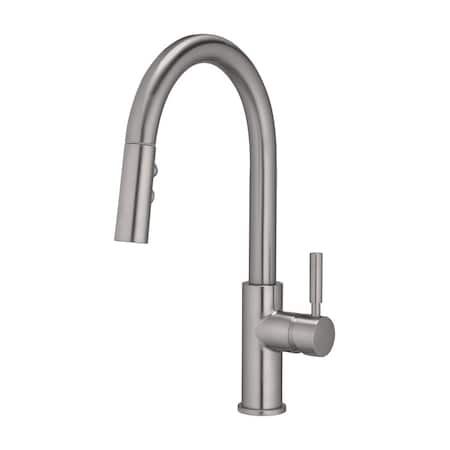 Oakbrook Collection OakBrook Vela One Handle Brushed Nickel Pull-Down Kitchen Faucet 97553-0604
